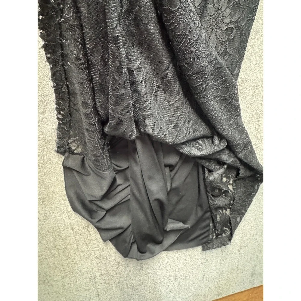 Juno Black Lace Maxi Dress Sleeveless Formal Evening Cocktail XL USA‎